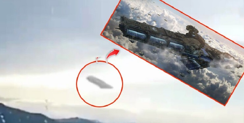 A huge UFO was spotted hovering over a settlement in the Altai Republic (Video)