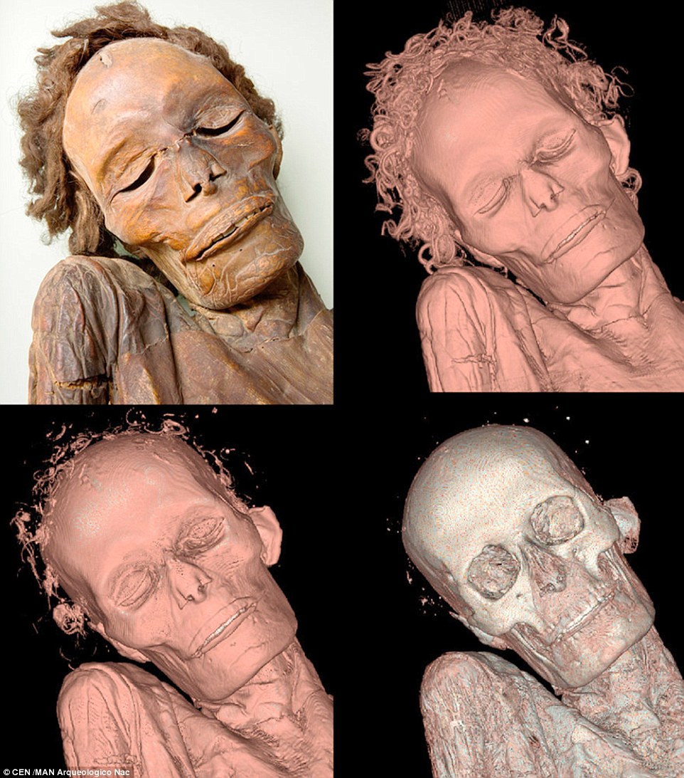 Spanish scientists produce 3D scans of 4 mummies to reveal insights into  their lives | Daily Mail Online