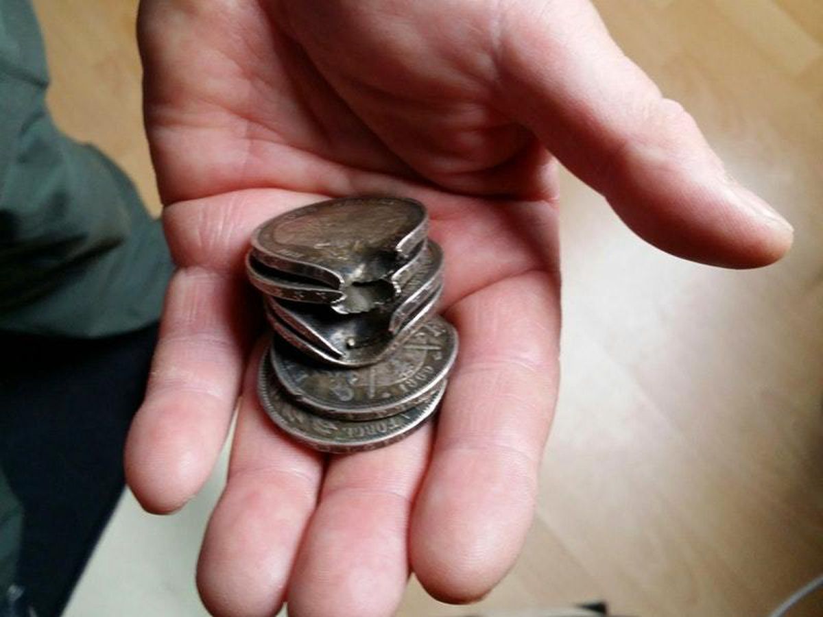 Stack of coins saved WW1 soldier from a bullet