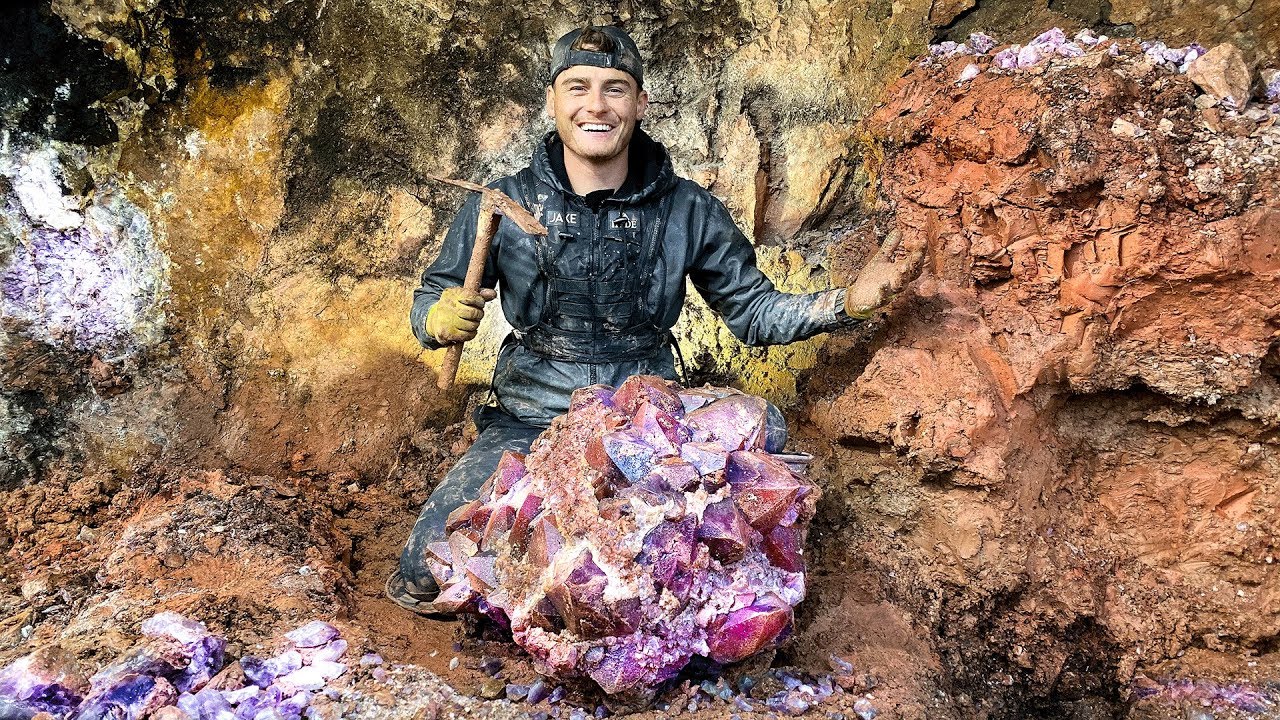 Found Rare $50,000 Amethyst Crystal While Digging at a Private Mine! (Unbelievable Find) - YouTube