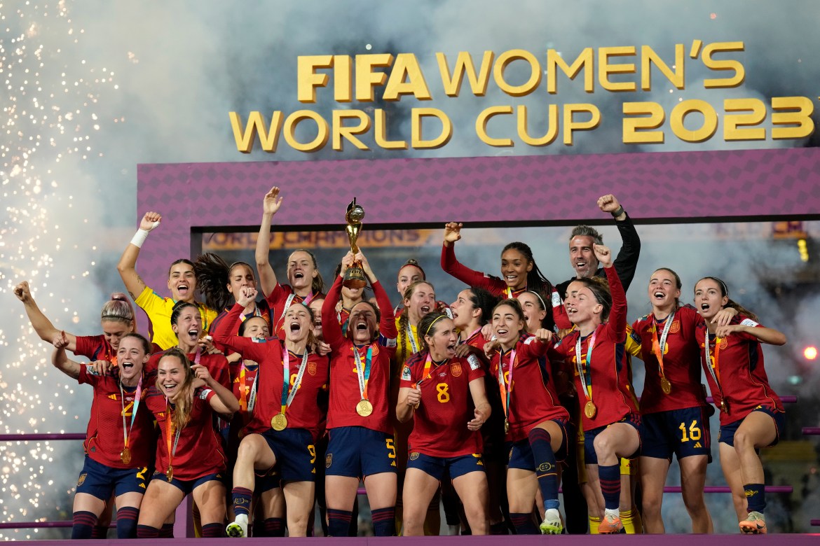 Spain wins its first Women's World Cup title, beating England 1-0 in the final