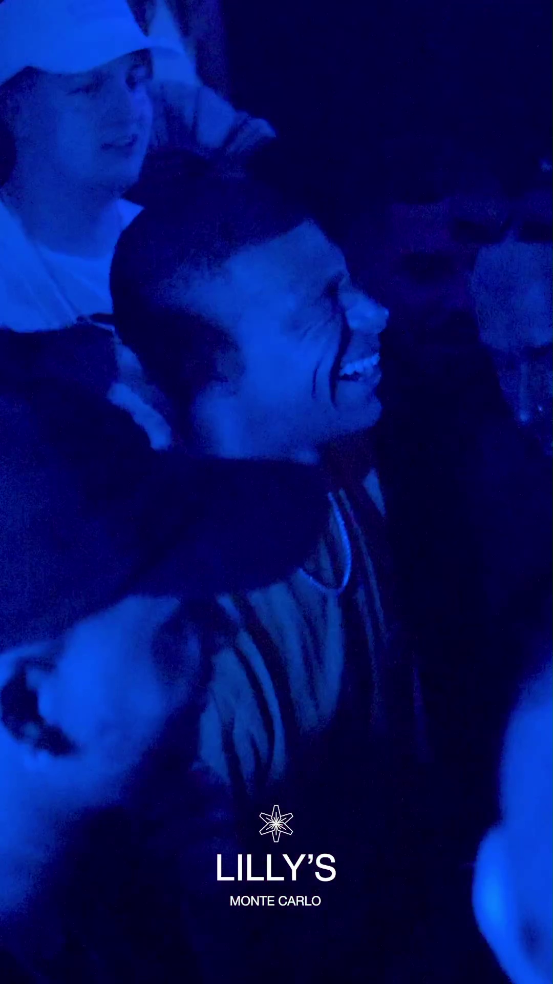 Klylian Mbappe was spotted smiling at the Travis Scott gig