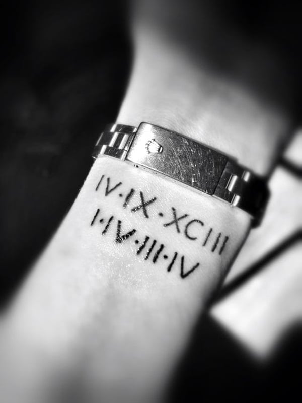 Explore 99+ Cool and Classic Designs for Roman Numeral Tattoos