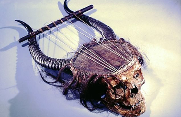 Yep, That's a Lyre Made From a Human Skull - Bloody Disgusting