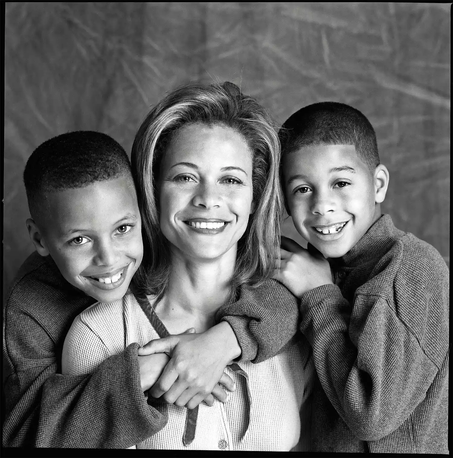 Sonya Curry with her sons