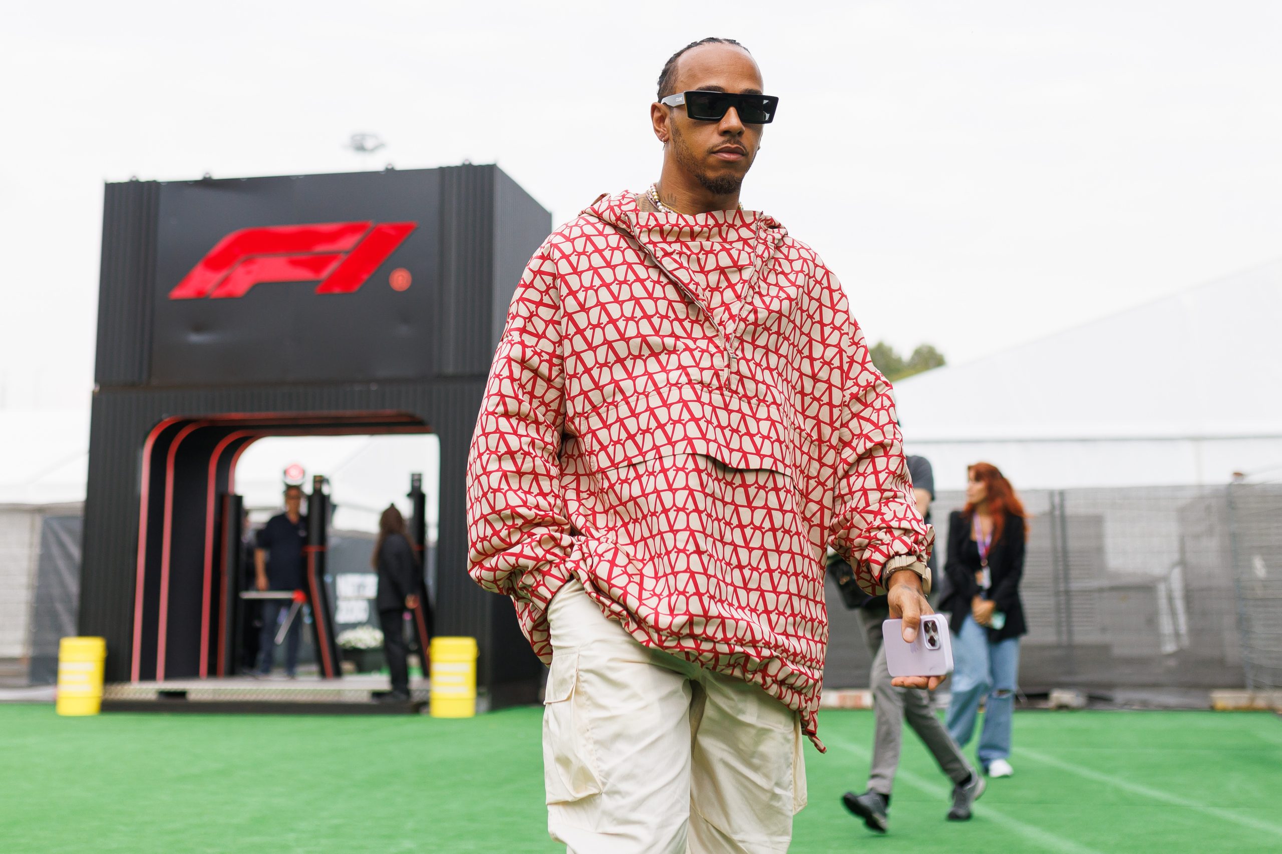 Lewis Hamilton was joined by a host of stars at a rap concert following the Monaco GP