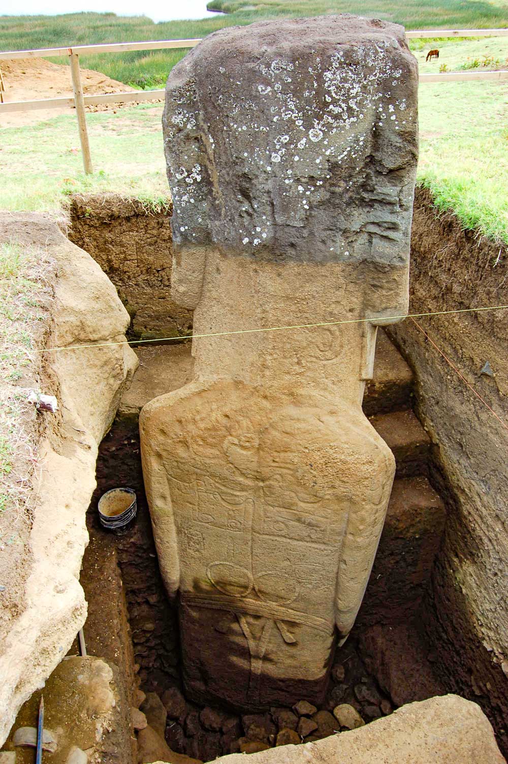 TIL the eye sockets of the Moai statues in Esater Island used to have eyes made of coral : r/todayilearned