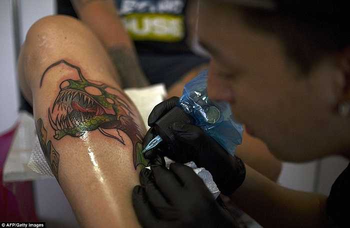 Scary images like ‘monsters’ at tattoo festivals