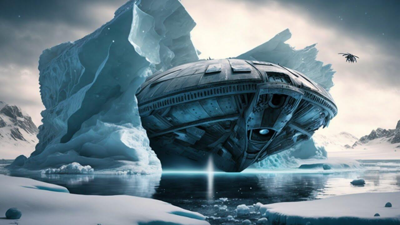 Astonishingly, a giant UFO has just been discovered in the mysterious Antarctic mountains.