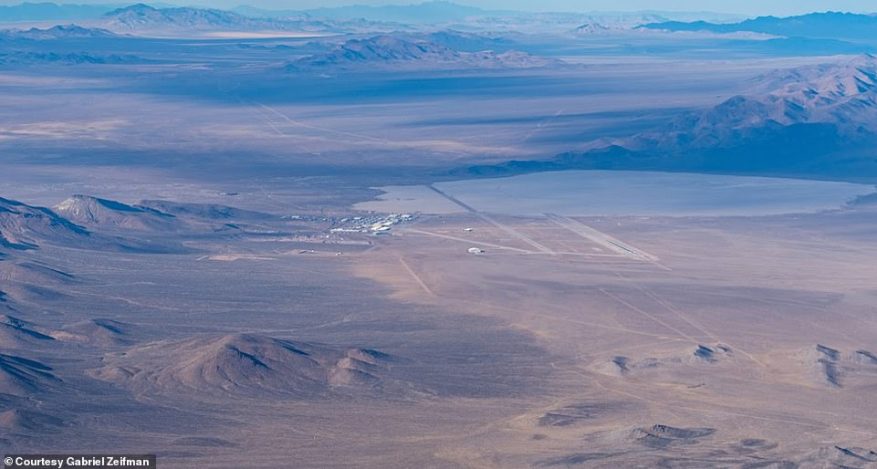 Pilot's photos reveal hidden secret about Area 51 Hangar's 'triangular