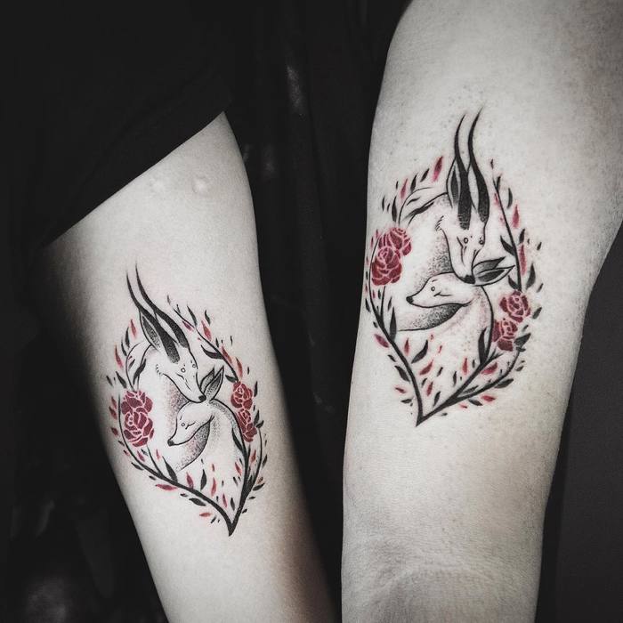 50 Powerful Matching Tattoos