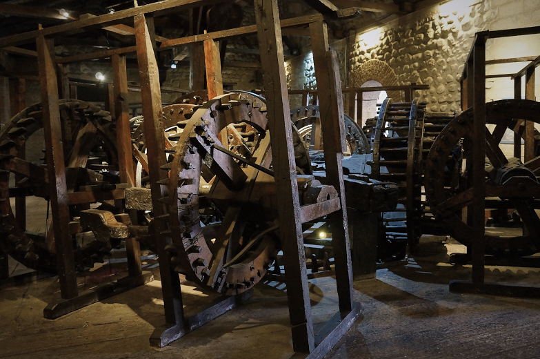 Laminating machine at Casa de la Moneda in Potosi, Bolivia