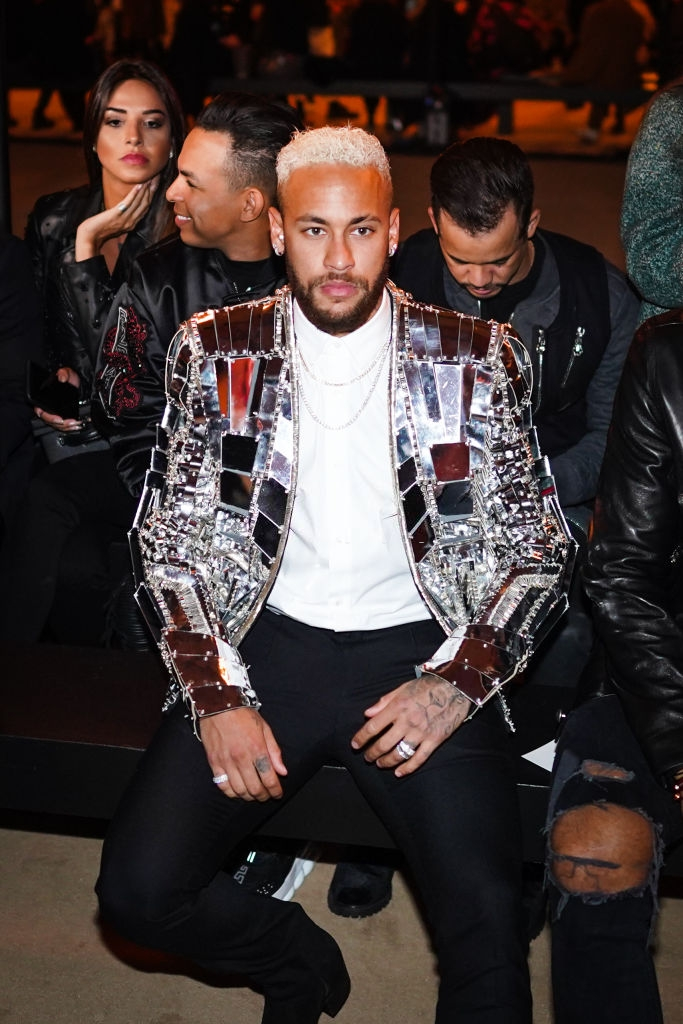 Brazilian Princess — Neymar attends the Balmain Menswear Fall/Winter...