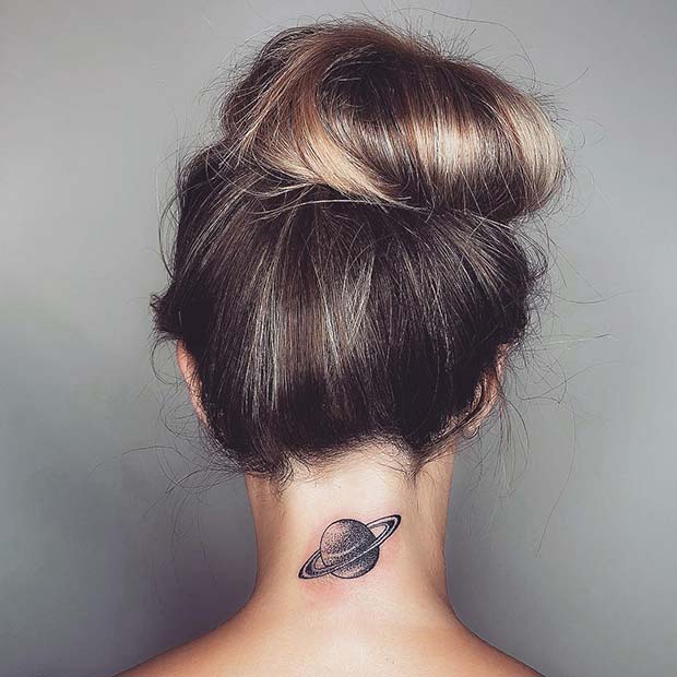 back of neck tattoo