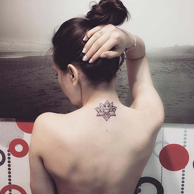 back of neck tattoo