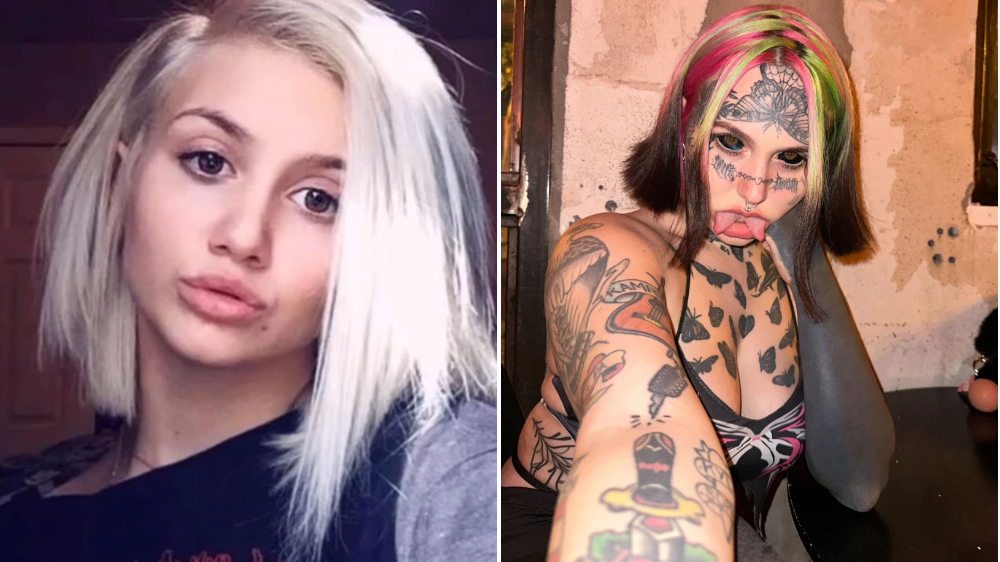 Woman Spends £35000 On Tattoos And Body Modifications Including Split Tongue 