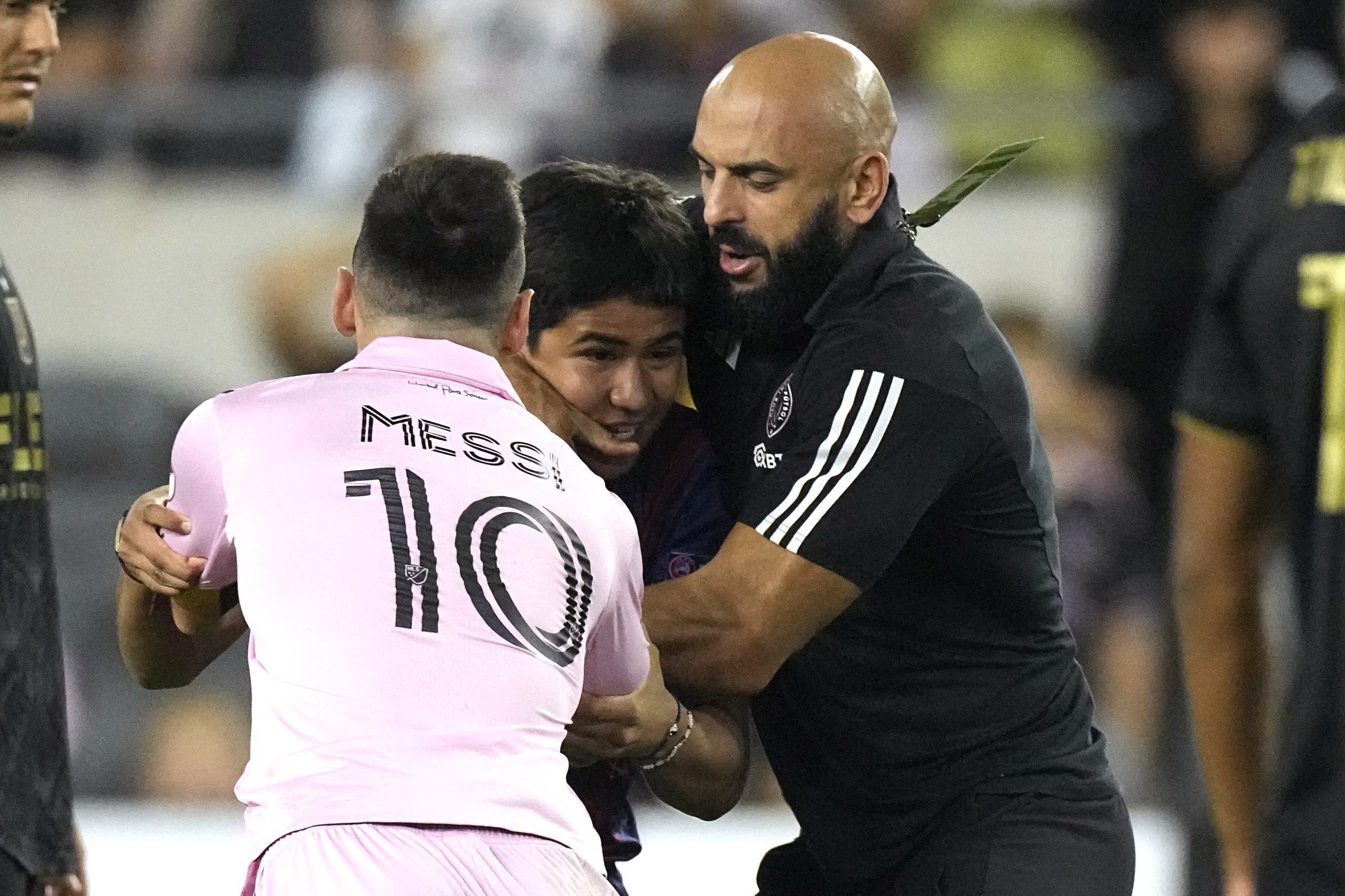 The incident occurred during Inter Miami's 3-1 win over LAFC