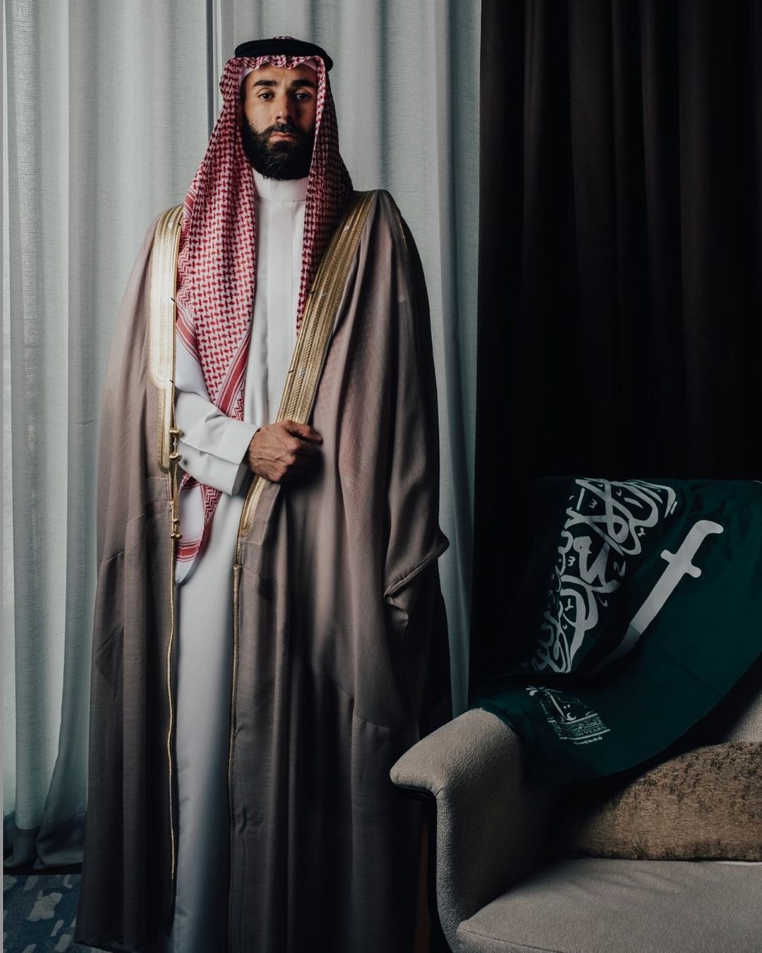 Benzema's Stylish National Day Celebration in Saudi Arabia Captured in Stunning Images