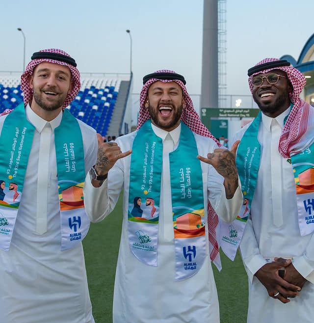 Neymar 'dissolves' on Saudi National Day 🇸🇦