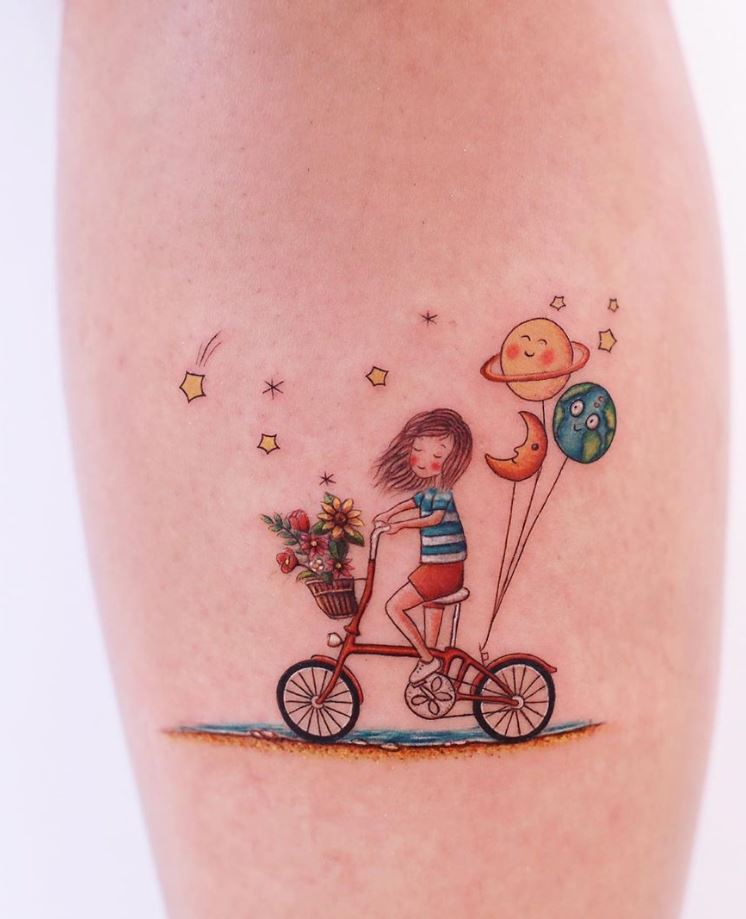 Cute minimalist watercolor tattoos you can't miss in 2023