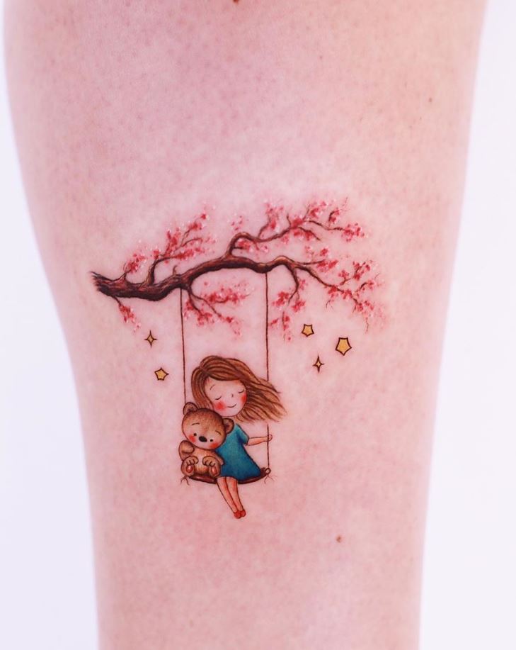 Cute minimalist watercolor tattoos you can't miss in 2023