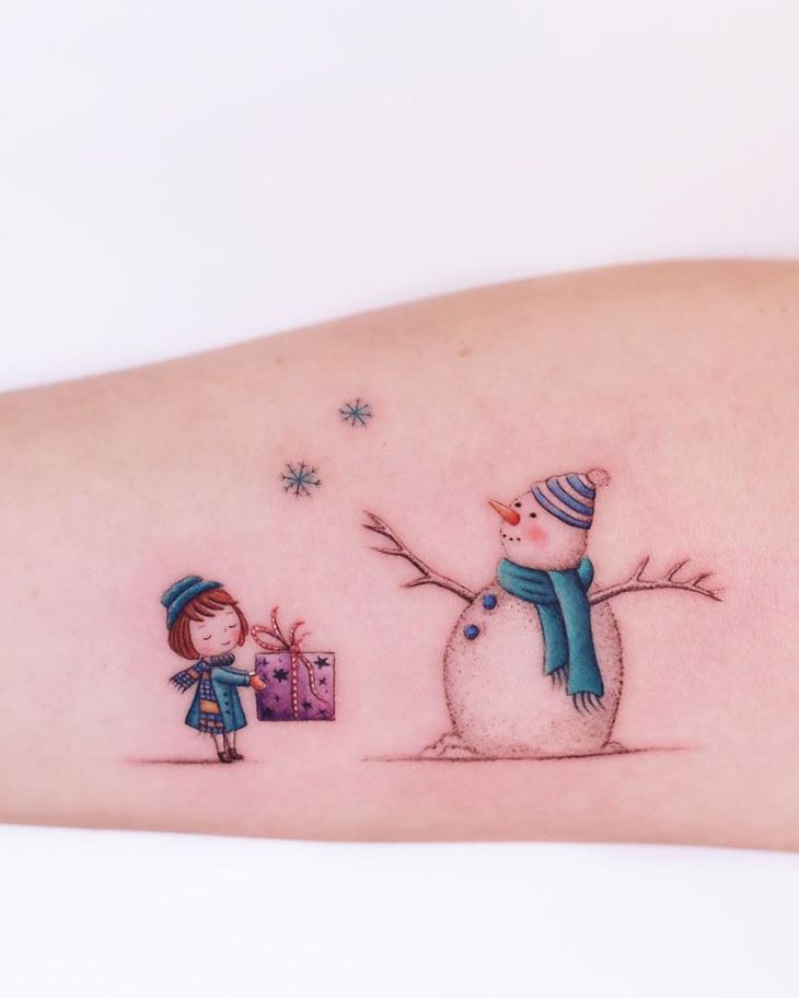 Cute minimalist watercolor tattoos you can't miss in 2023