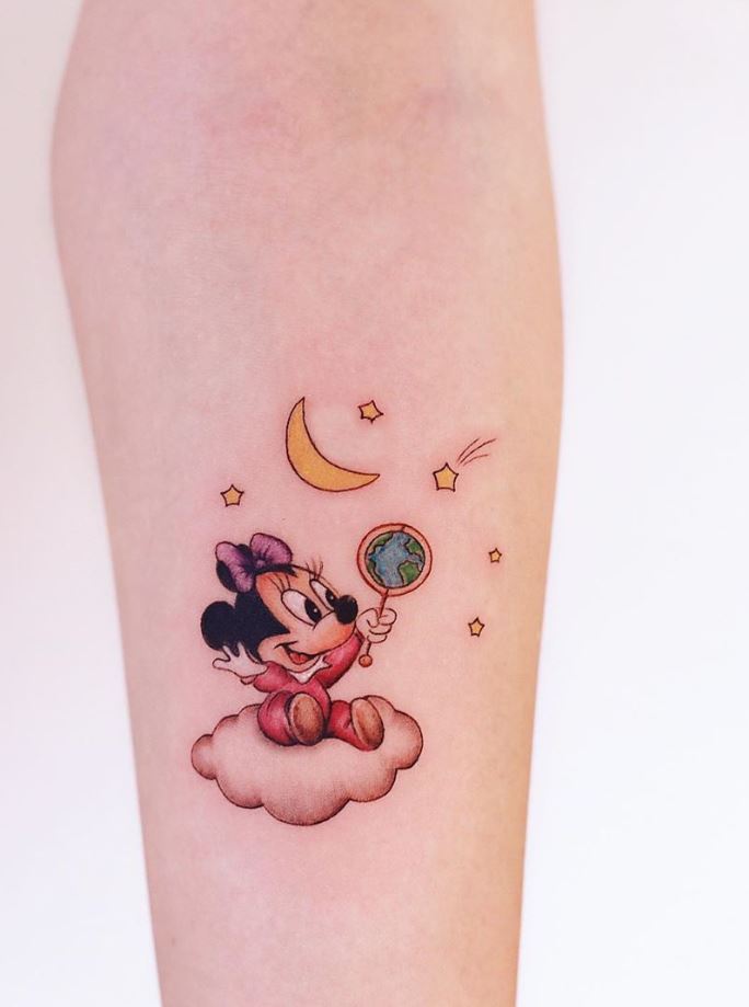 Cute minimalist watercolor tattoos you can't miss in 2023