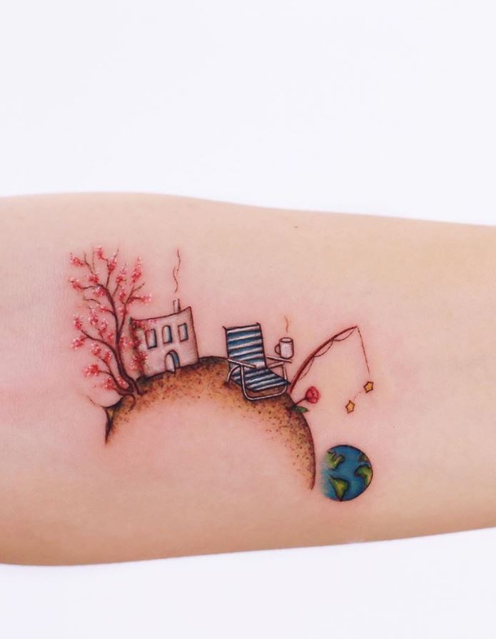 Cute minimalist watercolor tattoos you can't miss in 2023