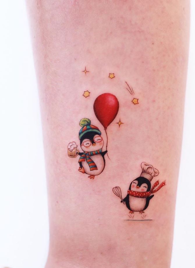 Cute minimalist watercolor tattoos you can't miss in 2023