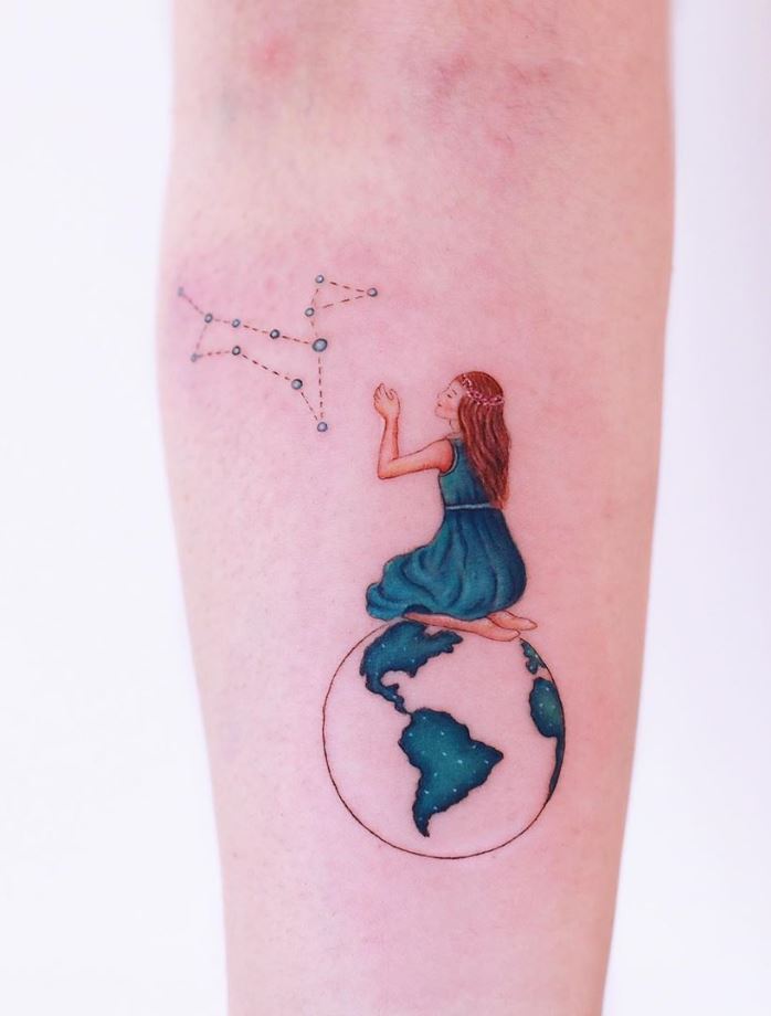 Cute minimalist watercolor tattoos you can't miss in 2023