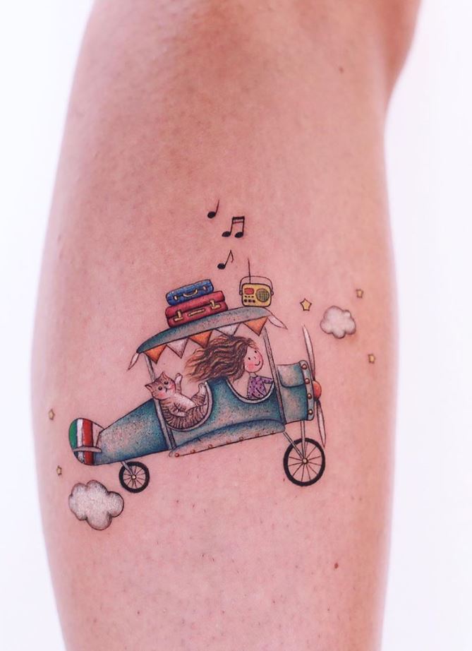 Cute minimalist watercolor tattoos you can't miss in 2023