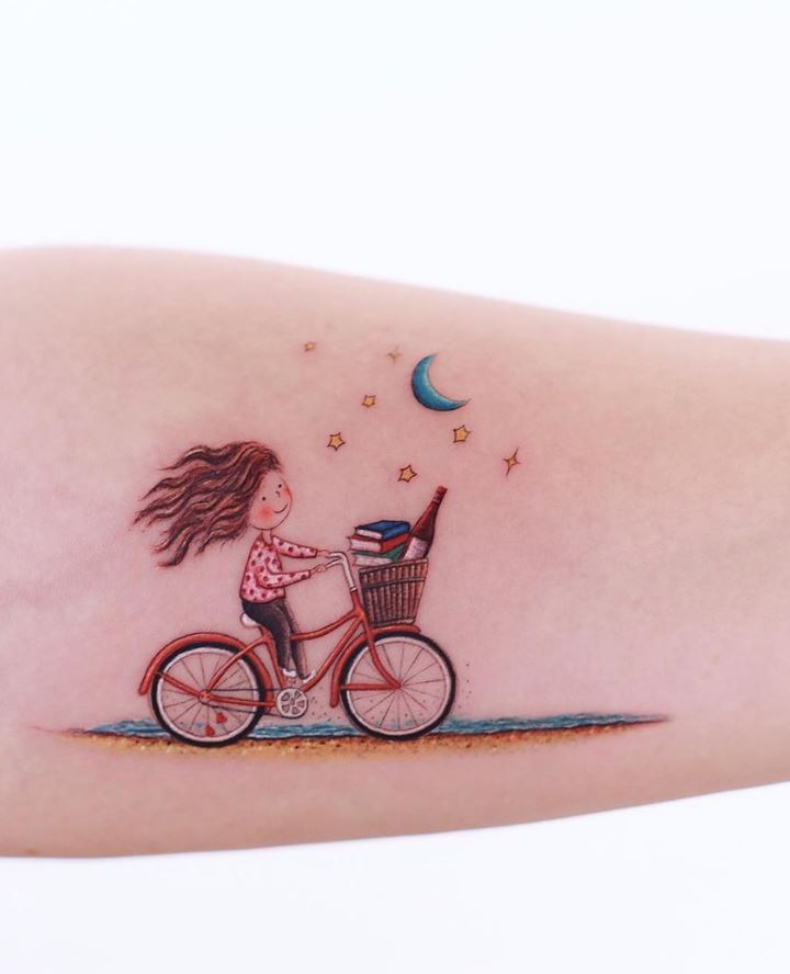 Cute minimalist watercolor tattoos you can't miss in 2023