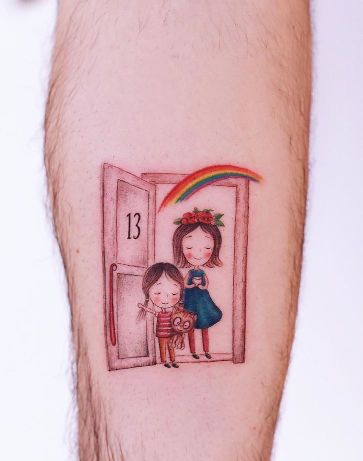 Cute minimalist watercolor tattoos you can't miss in 2023