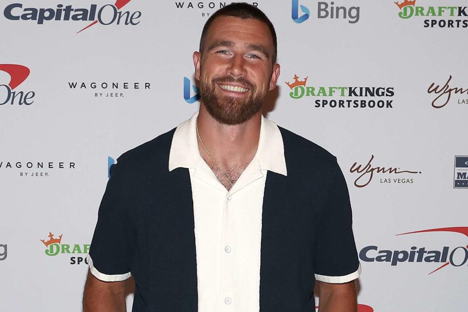 <p>Ezra Shaw/Getty</p> Travis Kelce