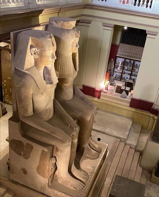 Colossal Statue of King Amenhotep III and Queen Tiye