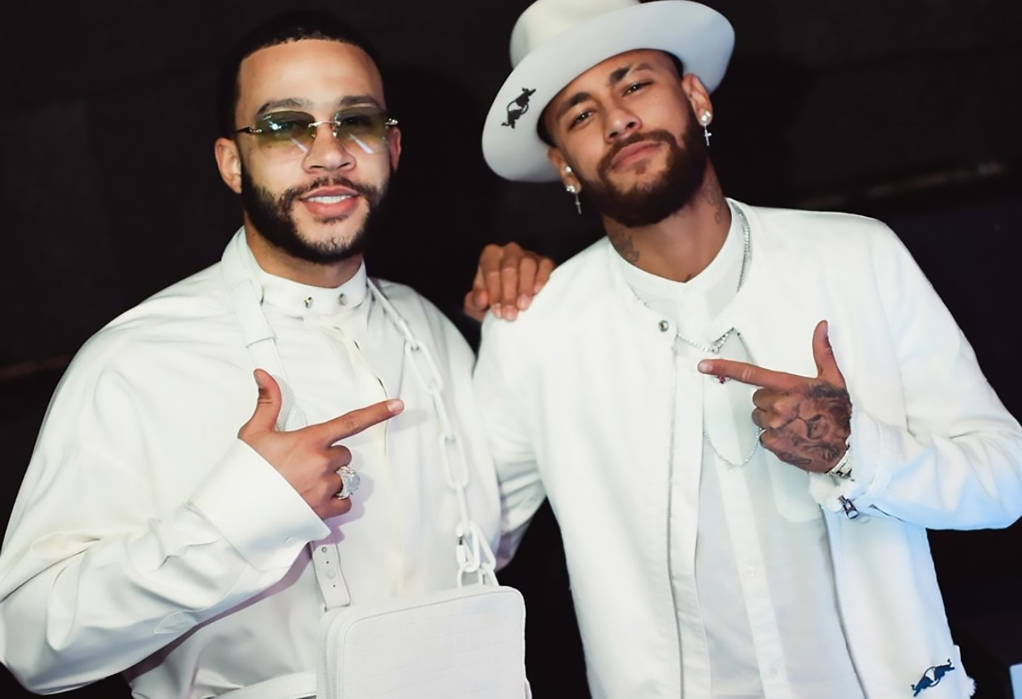 Neymar has revealed pictures from his all-white birthday bash