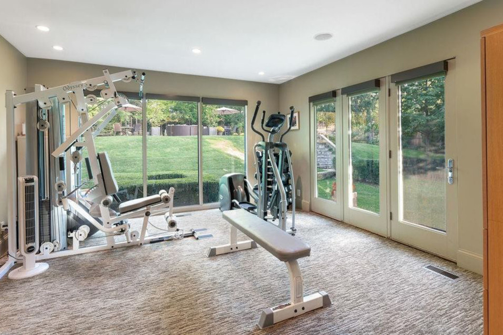 The house also comes with a private gym for the quarterback and his fiancee to work out