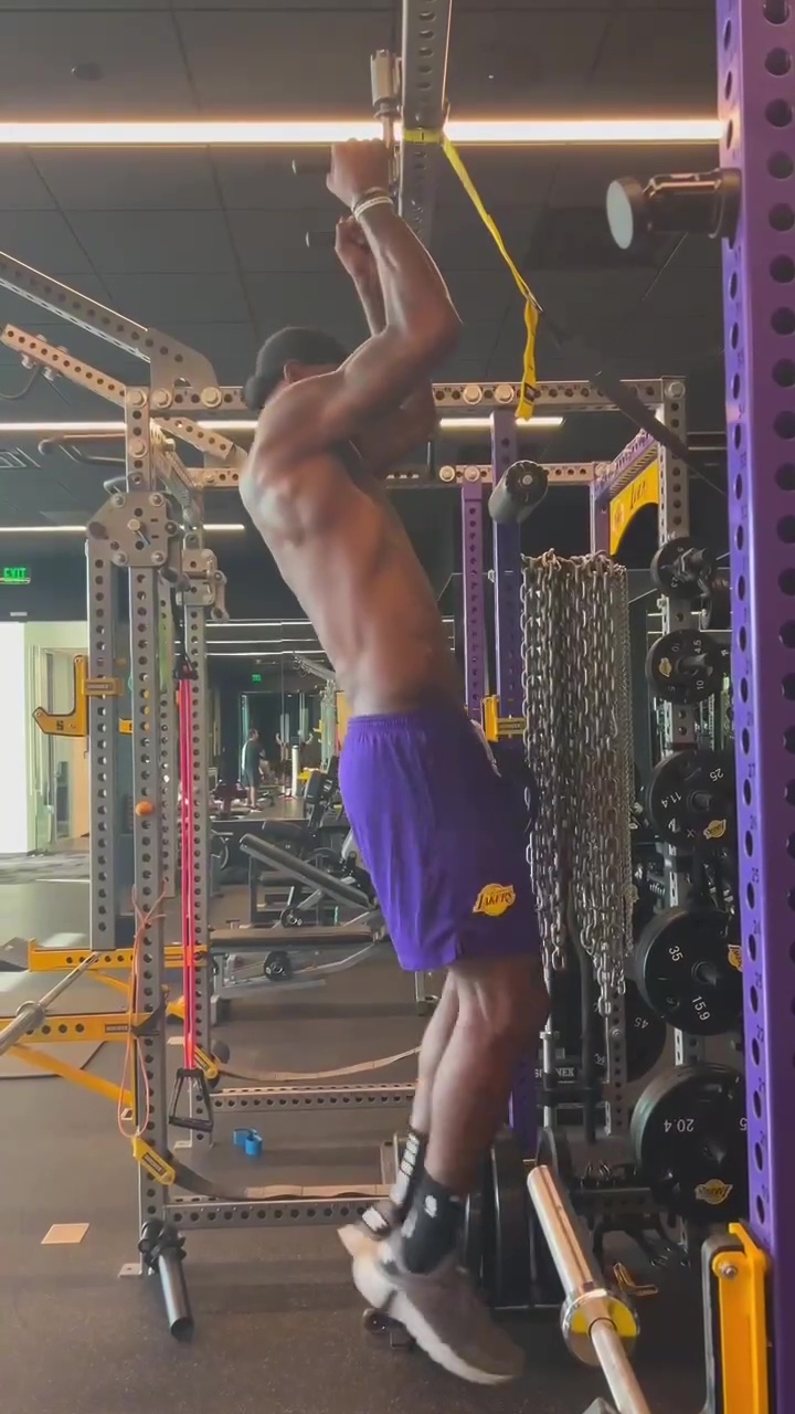 The NBA star is putting in the hard work ahead of the new basketball season