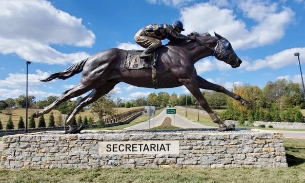 Secretariat statue in Lexington, Kentucky