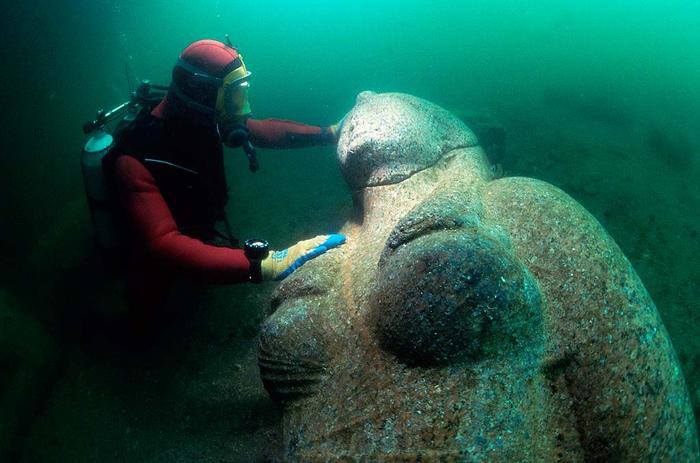 Franck Goddio in Heracleion