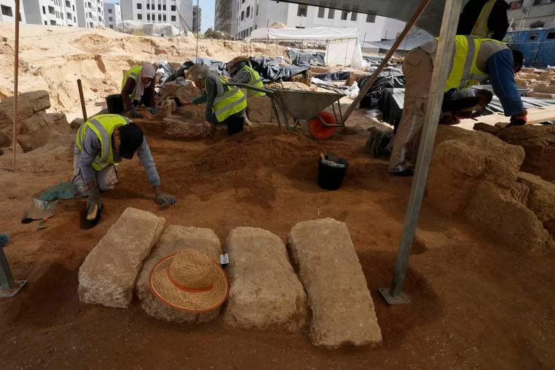 Four ancient Roman tombs unearthed in Gaza