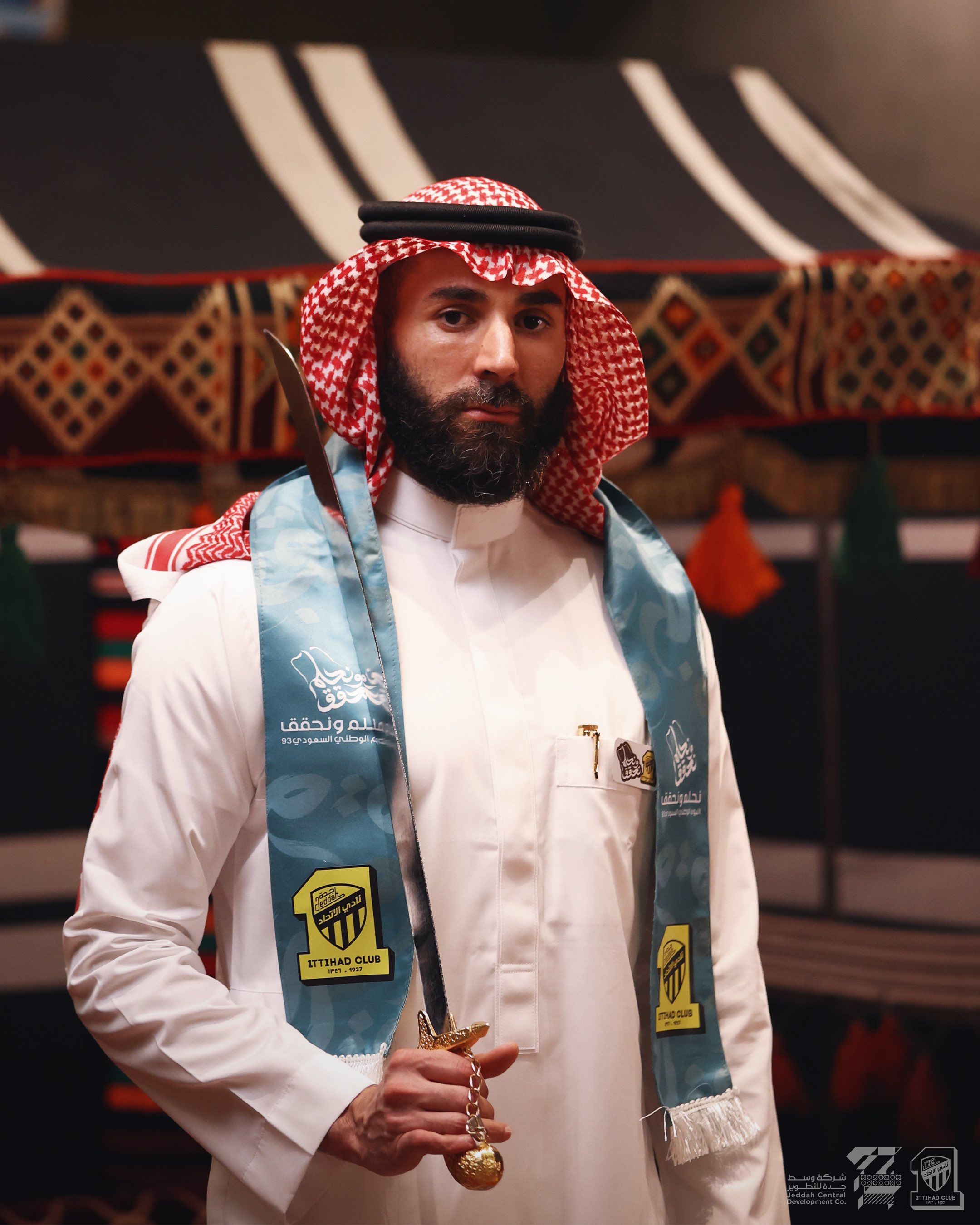 Benzema's Stylish National Day Celebration in Saudi Arabia Captured in Stunning Images