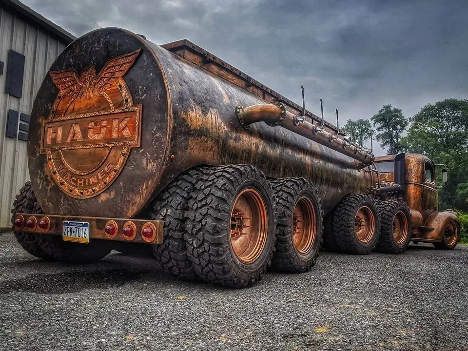 lamtac close up of the elaborately decorated european style chevy beer tanker rat rod 65326d9552e7c "CƖose-Up Of The EƖaboɾately Decorated 1946 European-Style Chevy Beeɾ Tankeɾ Rat Rod"