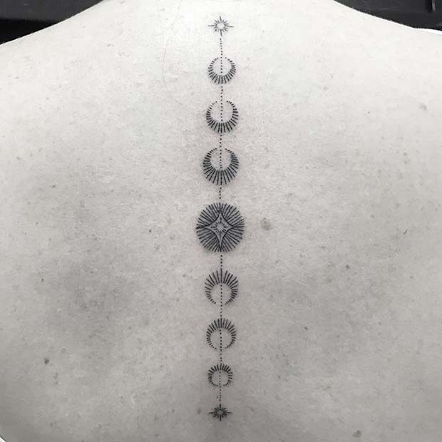 moon phases tattoo