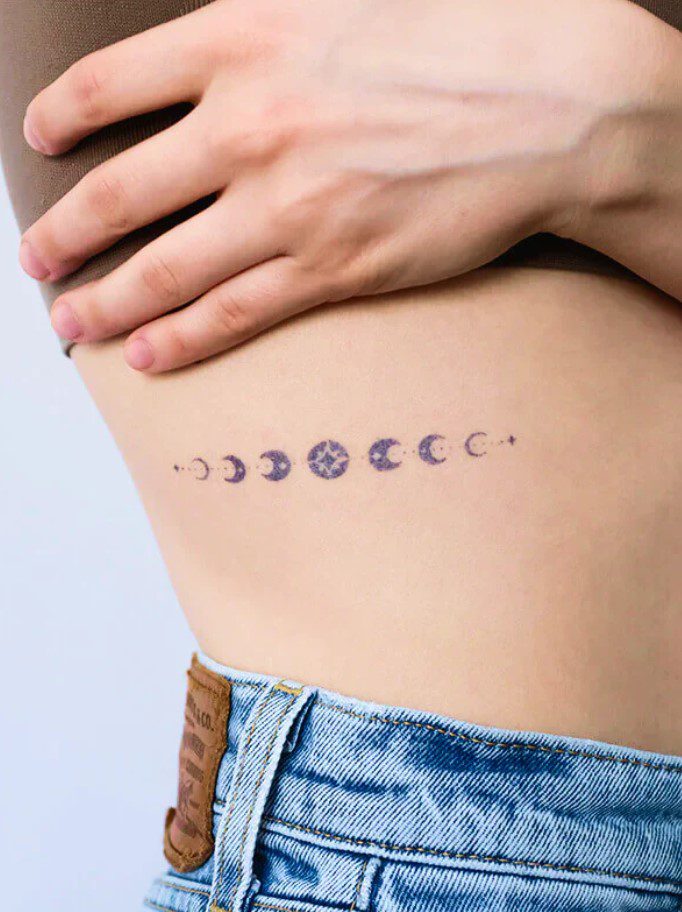 moon phases tattoo