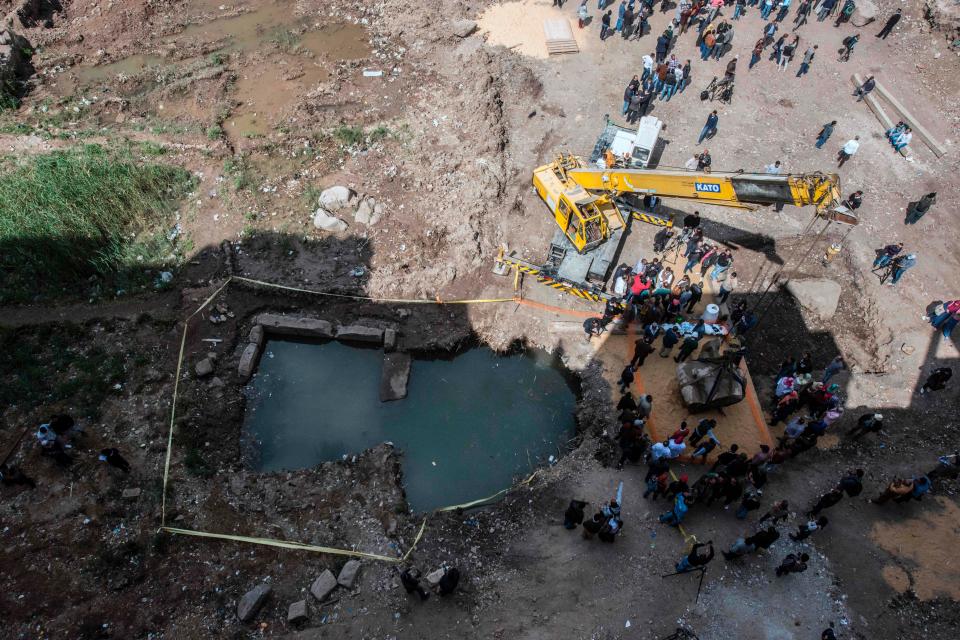 Remarkable Discovery 3000 Year Old Pharaoh Ramses Ii Statue Unearthed In A Cairo Slum