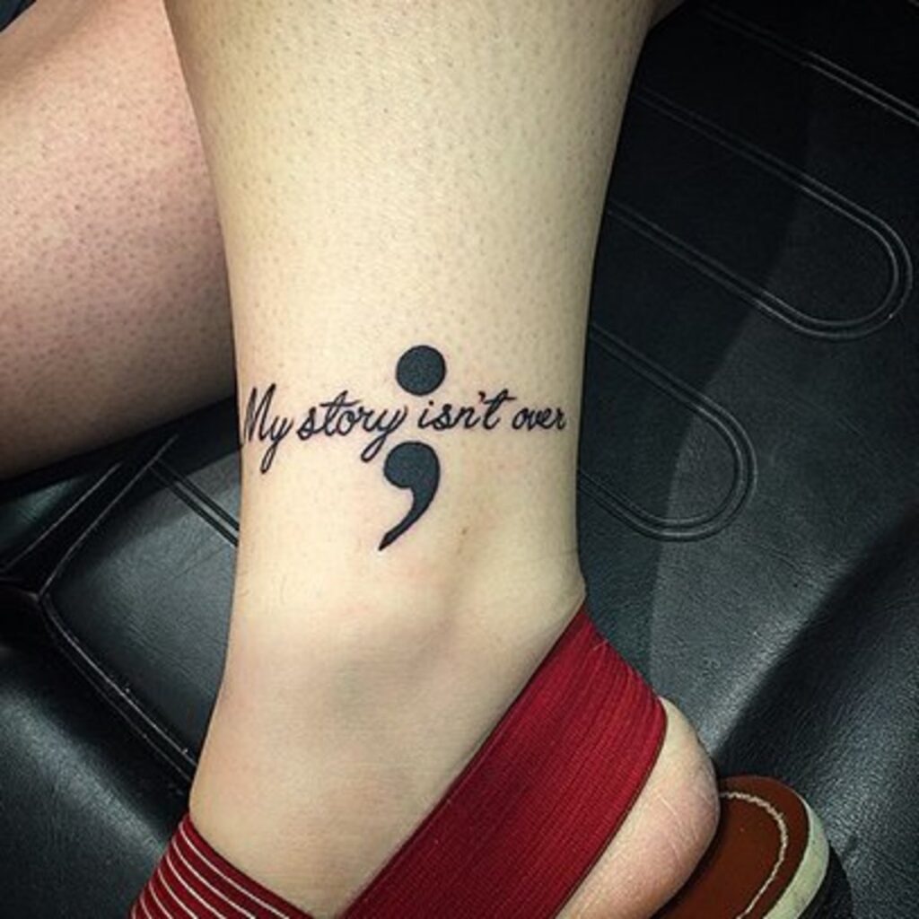 semicolon tattoo