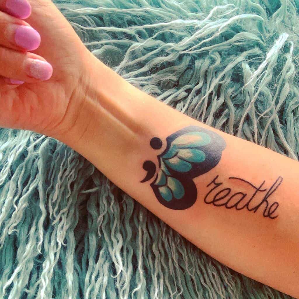 semicolon tattoo