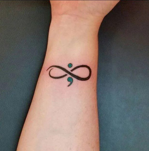 semicolon tattoo