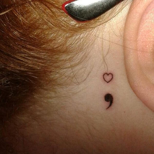 semicolon tattoo